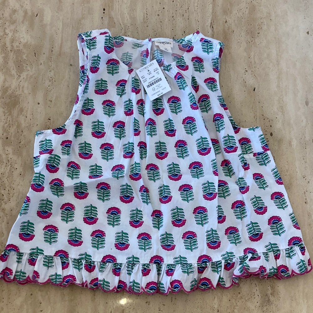 [J crew Crewcuts] crisp cotton top | 12 and 14